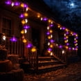 thumbnail image 4 of Halloween LED String Lights, Ghost Pumpkin and Bat Motif Decorative Lighting, Spooky Indoor Outdoor Festival Lights for Patio/Party Ambiance/Home Display, 118in 20 light: Constant + Flashing Mode, 4 of 9