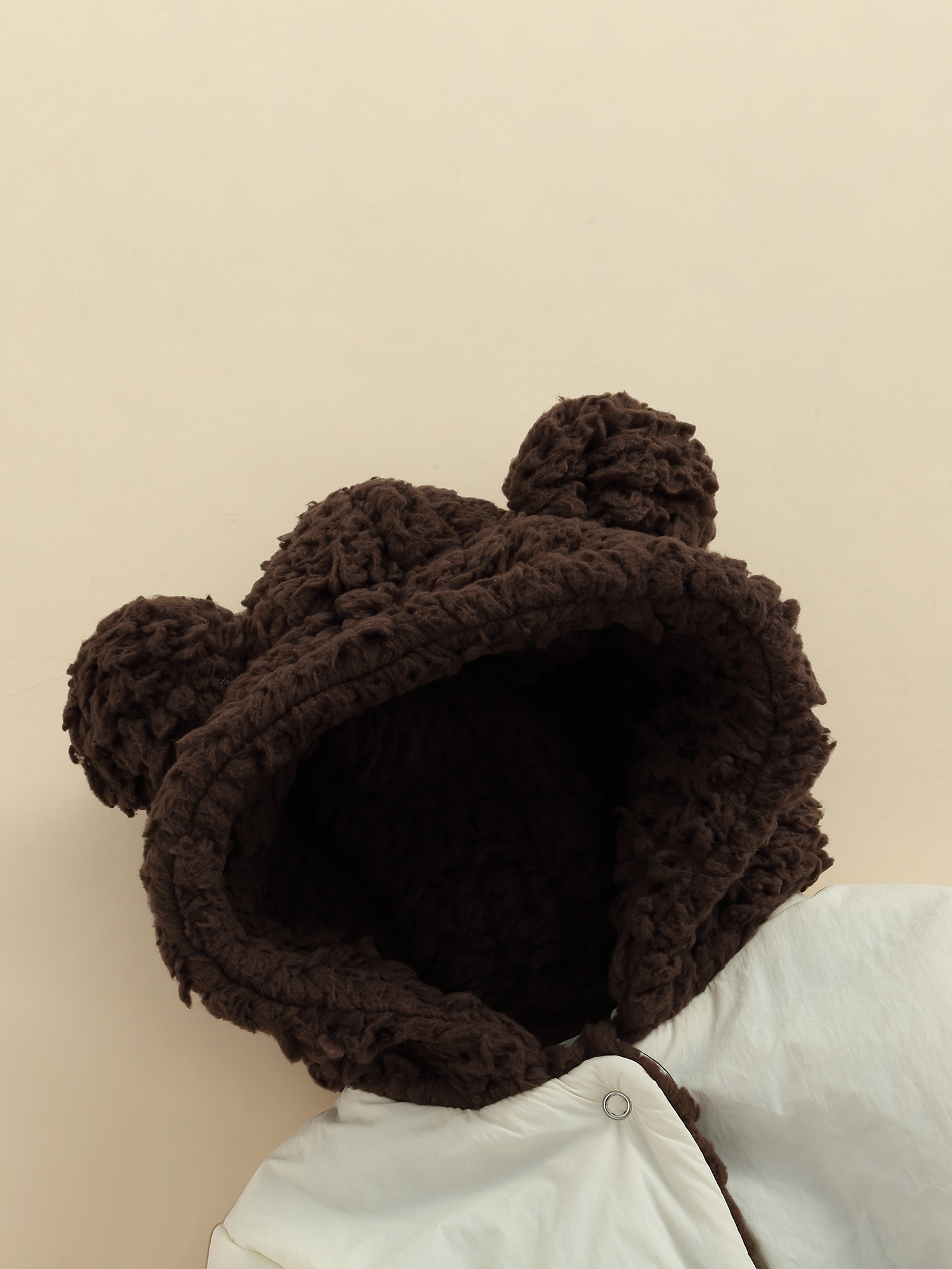 Seyurigaoka Unisex Babies Reversible Hooded Coat, Long Sleeve Button-down Wadded Jacket - image 5 of 8