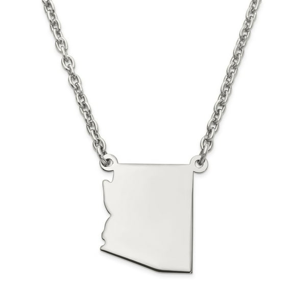 Sterling Silver/Rhodium-plated Arizona State Necklace