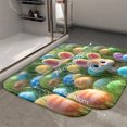 thumbnail image 2 of 1pc Easter Bunny and Eggs Absorbent Non-Slip Bathroom Thickened Flannel Rug Decor,Soft,Quick Drying,Suitable For Indoor/outdoor Use,Bathrooms,Bedrooms,Kitchens,Terrace,Laundry Rooms,16"x24", 2 of 9
