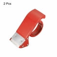 thumbnail image 3 of Unique Bargains 2'' Packing Tape Dispenser Heavy Tapes Cutter Adjustable Sealer, Red 2 Pack, 3 of 5