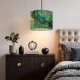 thumbnail image 6 of Linen Drum Lampshades Marble abstract acrylic Nature blue marbling artwork 13"x13"x10" Light Shade for Table Lamps Floor Lamp Shades Lampshade Replacement Assembly Required, 6 of 8