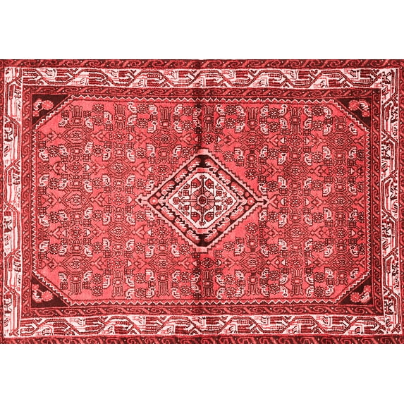 Ahgly Company Indoor Rectangle Persian Red Traditional Area Rugs, 8' x 12'