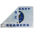 thumbnail image 2 of 12x18 U.S. Navy Seabees "Can Do" White 1Polyester Boat Car Flag, 2 of 4