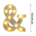 thumbnail image 3 of RuWeoMaa Marquee Light Up Numbers, Light Up Numbers for Baby Shower Anniversary, Pre-cut Foam Board Set for Birthdays Party Decor Wedding Decoration,Graduation Decor, 3 of 5