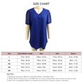 thumbnail image 1 of Camisa de manga corta de encaje,Camiseta informal holgada de encaje con cuello en V para mujer Camisa de manga corta de encaje con cuello en V impulsada por el rendimiento, 1 of 2