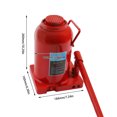 thumbnail image 2 of Miumaeov Hydraulic Stubby Low Profile Welded Bottle Jack 50 Ton Capacity Anti-Slip Top and Enlarged Base for Lifting Cars Trucks Heavy-Duty Machinery, 2 of 17