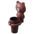 thumbnail image 2 of Soporte para cepillo de dientes Animal de dibujos animados Bebé Niños Taza de lavado Colgante de pared Organizador de artículos de tocador Tipo 2 Estante para cepillos de dientes Vogacara HA003923-04B, 2 of 6