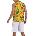 thumbnail image 2 of Pofeuu Colorful Vegetables Print Basketball Jersey, Shirts for Men Youth Basketball Jersey Crew Neck-Medium, 2 of 6
