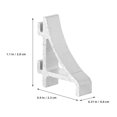 thumbnail image 2 of KAKOWELY 6Ud Soportes De Estante Para Refrigerador De Aluminio Resistente Color Plateado Fácil Instalación, 2 of 8