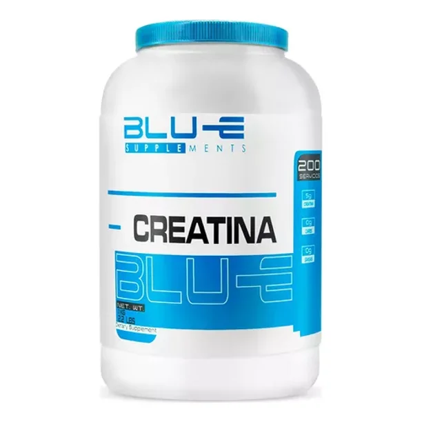 Creatina Monohidratada Blu-e 1 Kg Para 200 Servicios Sabor Natural