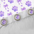 thumbnail image 4 of Homewish Cute Dog Paws Kitchen Curtains,Heart Bowknot Black Out Curtains Pack of 2 (42x63 Each),Purple, 4 of 6