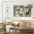 thumbnail image 5 of Elephant Stock Magnolia Simplicity Neutral Gray Wall Art - Horizontal Canvas Wall Art - Living Room Wall Decor - Floral And Botanical Canvas - Green And Gray Decor By Silvia Vassileva - 12" x 8", 5 of 8