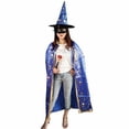 thumbnail image 2 of Capa para niños, vestido de fiesta para adultos, capa con estrella de cinco puntas, conjunto de sombrero y accesorios, 2 of 5