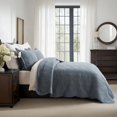 thumbnail image 3 of EVERGRACE 100% Cotton Scallop Quilt Set, Queen Size 3 Piece Set – Lightweight Bedspread with 2 Shams, Soft Prewashed Matelasse Coverlet for Cozy and Elegant Bedding, Stormy Blue, 3 of 8