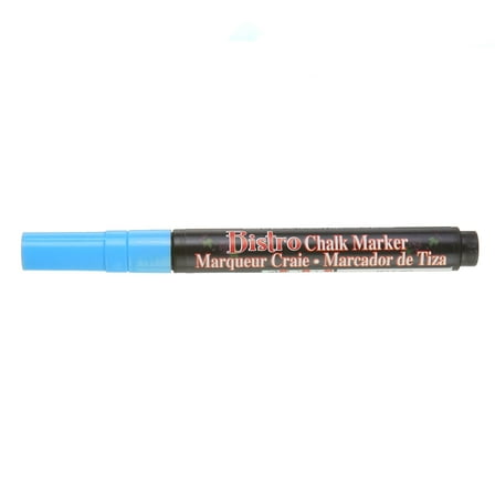 Uchida Bistro Chalk Marker, Fine, Fluorescent Light Blue
