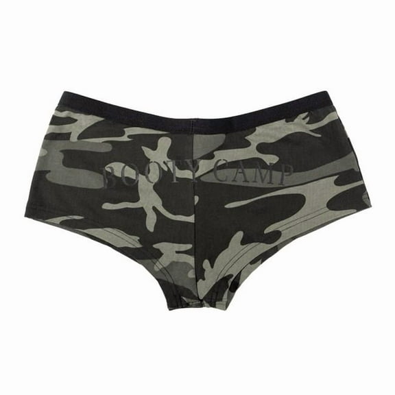Rothco 20720 Women Black Camo Booty Camp Shorts - 2XL