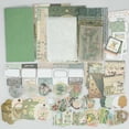 thumbnail image 6 of Toorise 86Pcs Vintage Scrapbook Kit DIY Journaling Supplies Set with Scrapbook Stickers Cards Bookmarks Aesthetic Journaling Arts Craft Kit Scrapbooking Supplies Kit Gift for Teen Girl, 6 of 11