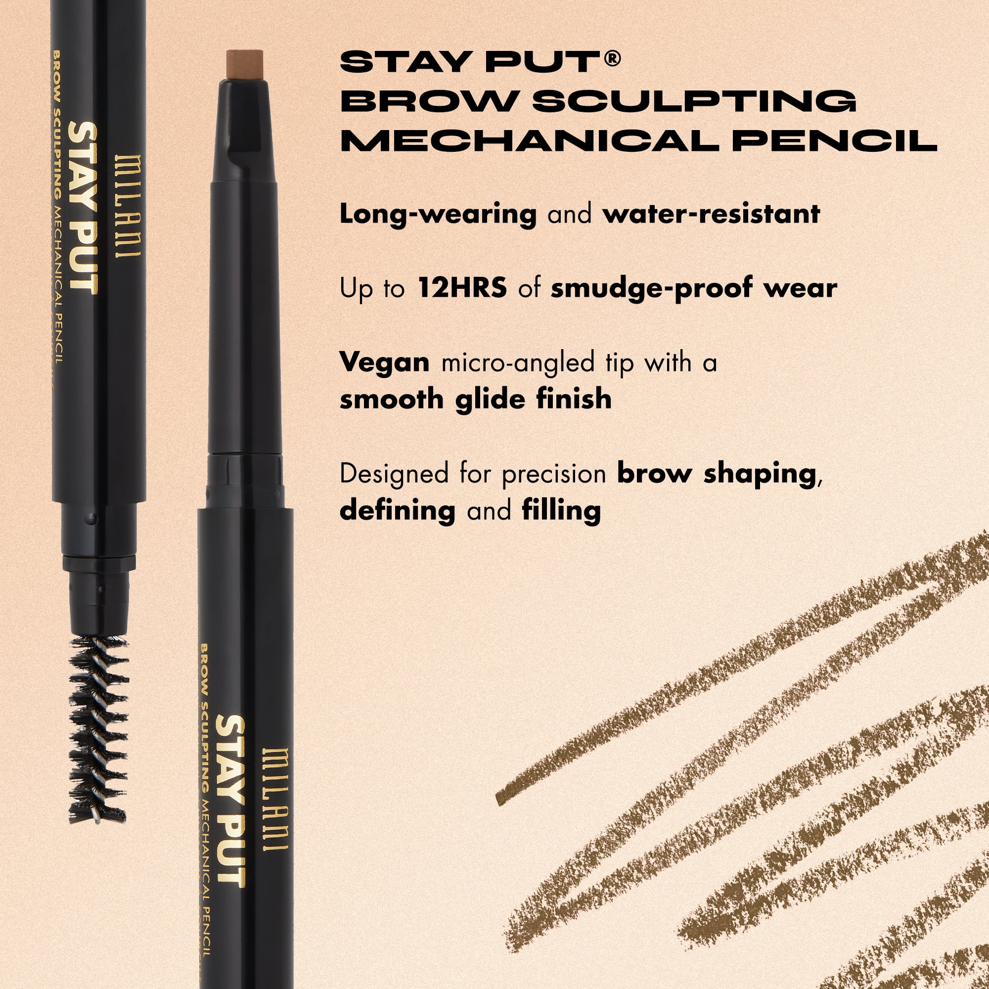 Milani Stay Put Brow Sculpting Mechanical Pencil, Espresso
