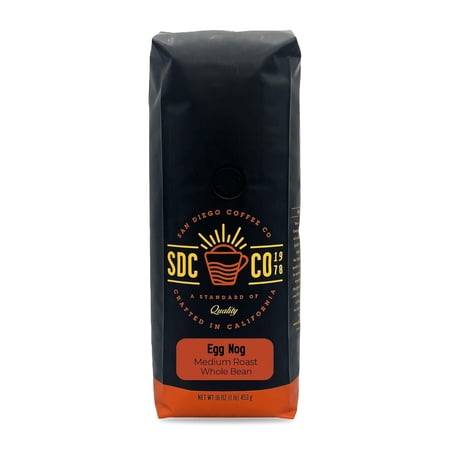 Egg Nog, Medium Roas, Whole Bean , 16-Ounce Bag Café en grano osado