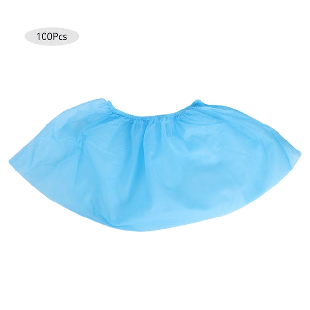 Cubiertas para zapatos para el hogar, 100 unidades de zapatos desechables no tejidos, cubiertas desechables para zapatos a prueba de polvo, uso conveniente