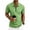 Green, variant on Mens Waffle Knit Polo Shirts- Short Sleeve Performance Quarter Zip Casual Summer Lightweight T-Shirt for Men Gray Size 2XL