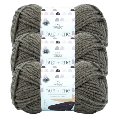 UPC: 0842093126287 | Lion Brand Yarn Two of Wands Hue & Me Terra Wool Blend Bulky Acrylic  Wool Brown Yarn 3 Pack