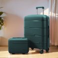 thumbnail image 1 of Maleta de viaje rodante, equipaje de embarque, juego de cabina con estuche de cosméticos, ruedas giratorias, estuche de carro de viaje, 13, 20 pulgadas, 1 of 4