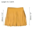 thumbnail image 2 of Uxcell 1 Yard 12 Inch Faux Leather Fringe Trim DIY Tassel Fringe for Sewing, Yellow, 2 of 6
