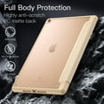 thumbnail image 3 of JETech Matte Case for iPad 9/8/7 (10.2-Inch, 2021/2020/2019 Model, 9th/8th/7th Generation) with Pencil Holder, Frosted Translucent Back Slim Stand Protective Tablet Cover (Gold), 3 of 7