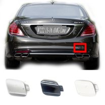Trimla Rear Tow Cover Fit 13-16 Mercedes Benz S W222 AMG Line for S300 S320 S350 S400 S450 S500 S560 S600 S63 2013 2014 2015 2016 bumper towing Hook Eye Cap A2228850223
