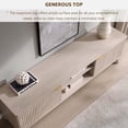 thumbnail image 3 of OKD 70" Modern Farmhouse TV Stand with 2 Soft Close Door, Fluted Entertainment Center Console Table, Media Furniture for Living Room, Alder White, 3 of 6