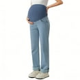 thumbnail image 6 of Maternity Pants Long Elastic Jeans for Pregnancy Comfortable Jeans Spring Summer Light Blue M, 6 of 6
