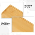thumbnail image 3 of GOOHOCHY Bamboo Wooden Tray Beige With Drainage Holes 1Set 6.9X3.5X0.4In, 3 of 7