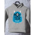 thumbnail image 3 of Fun Monster With One Eye Hoodie Toddler -Image by Shutterstock,  5 Toddler, 3 of 4