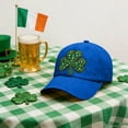 thumbnail image 4 of St Patrick's Day Baseball Cap, Lucky Clover Printed Hat for Men & Women, Adjustable Irish Shamrock Hat for Party, Festival, Parade, Green Holiday Gift, 4 of 8