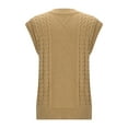 thumbnail image 5 of Erwazi Women's Loose Sleeveless Sweater Vest Casual Solid Color V Neck Knitted Pullover Top, 5 of 6