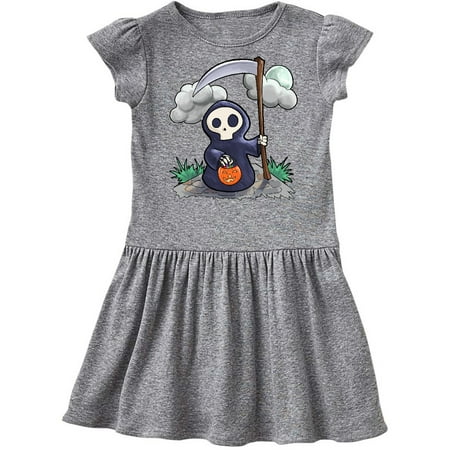 

Inktastic Halloween Trick or Treating Cute Grim Reaper Gift Toddler Girl Dress