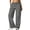 Gray #061, variant on Scrub Pants for Women Straight Leg Drawstring Soft Stretch Medical Scrub Pants with Pockets, XL