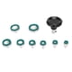 thumbnail image 1 of Kit de soporte de herramientas para abridor de ventosas de reloj, 8 tamaños, removedor de reparación, herramienta de relojería trasera ajustable, abridor de reloj, troquel verde, 1 of 10