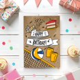 thumbnail image 3 of Tarjeta de felicitación inspirada en la suela de feliz cumpleaños de un jugador de voleibol, 3 of 4