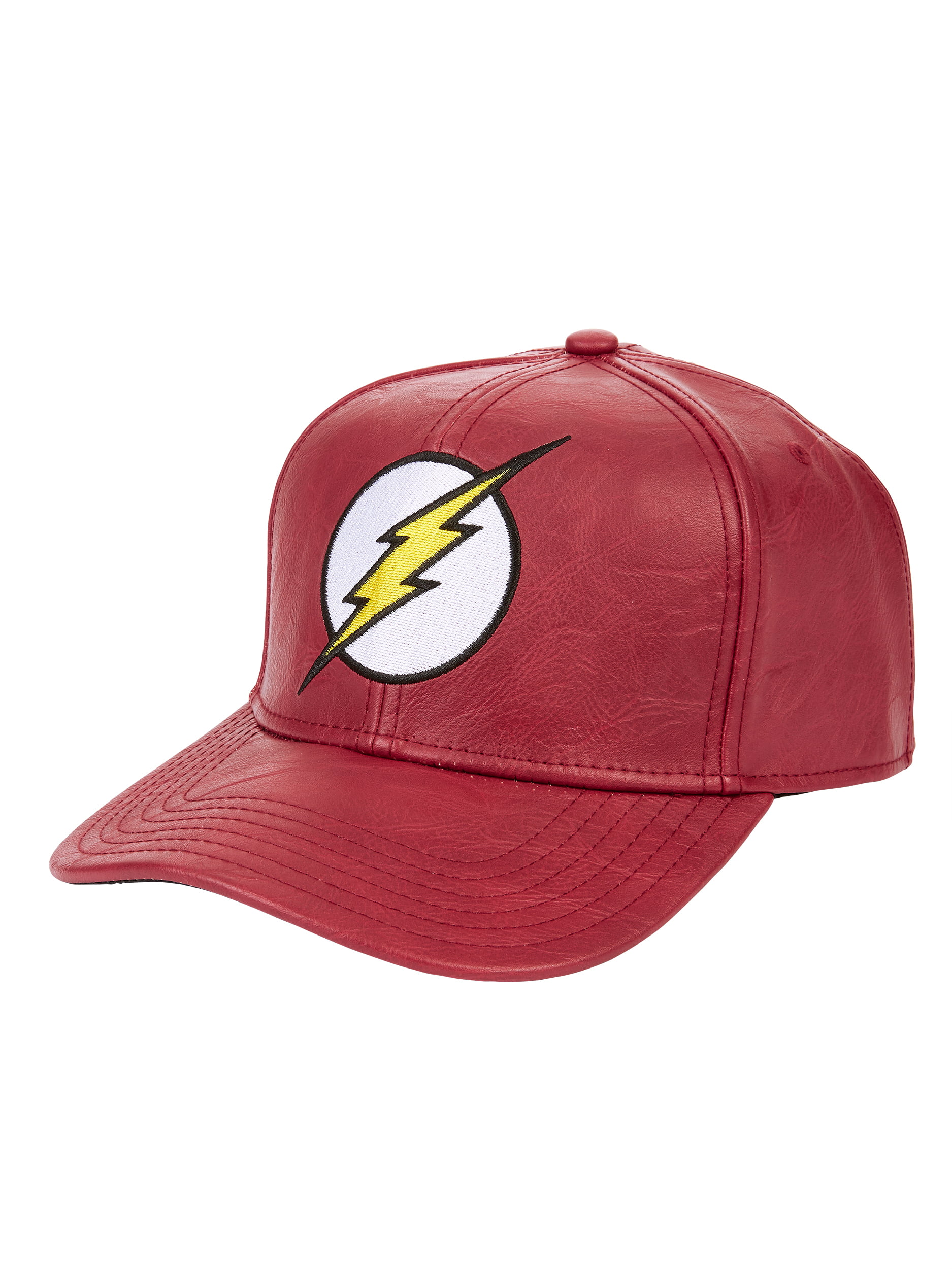 DC Comics The Flash Faux Leather Snapback Baseball Cap