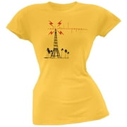 Red Hot Chili Peppers Women's Juniors Yellow Signals Short Sleeve T Shirt