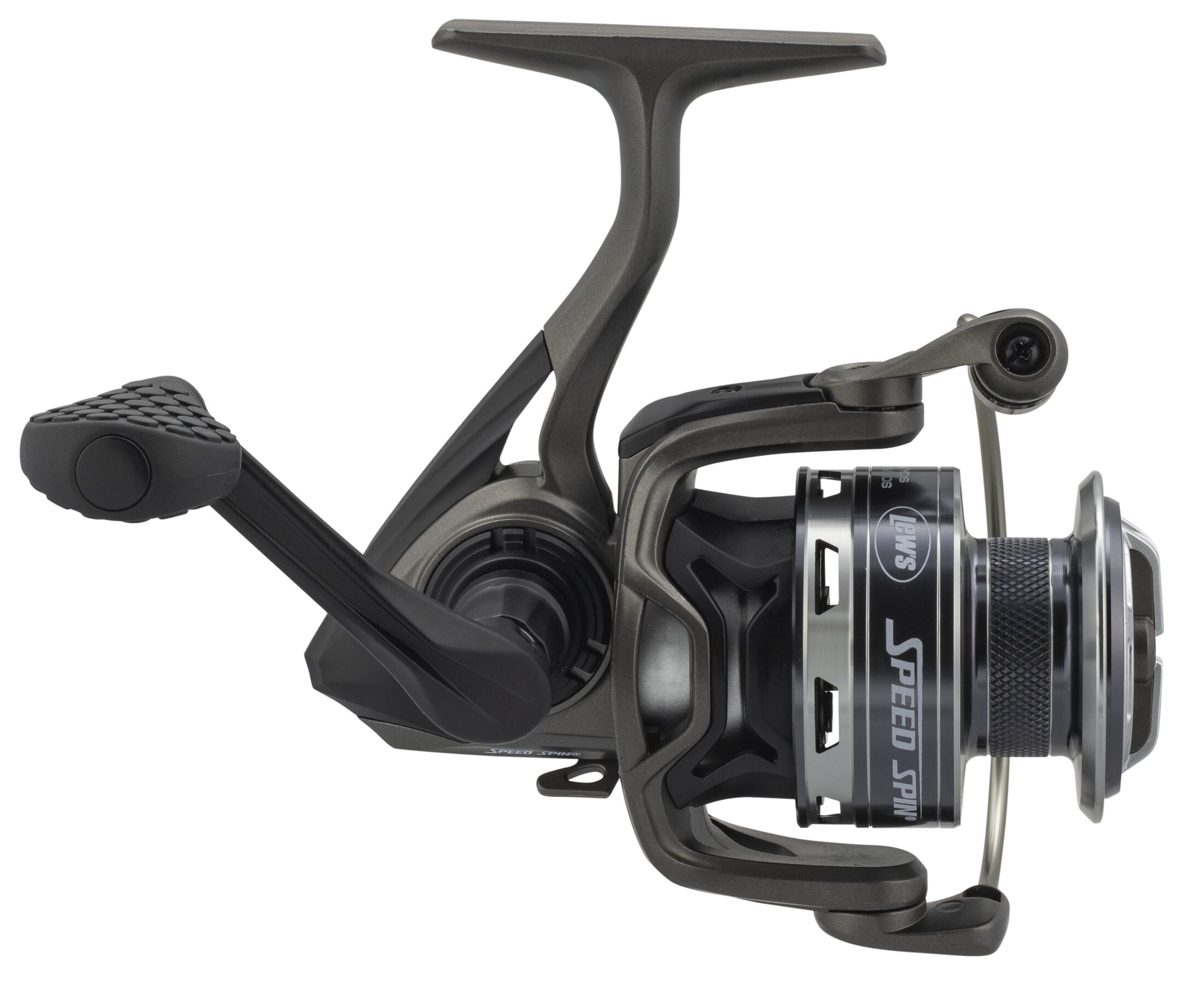 Lew's Speed Spin Spinning Fishing Reel, Size 10 Reel, Black