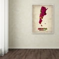 thumbnail image 3 of Trademark Fine Art "Argentina Watercolor Map" Canvas Art by Naxart, 3 of 3