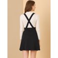 thumbnail image 2 of INSPIRE CHIC Women's Pinafore Flared Skater Suspender Overall Skirts Black M, 2 of 6