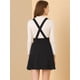 thumbnail image 2 of Allegra K Women's Pinafore Flared Skater Suspender Overall Skirts Black S, 2 of 6
