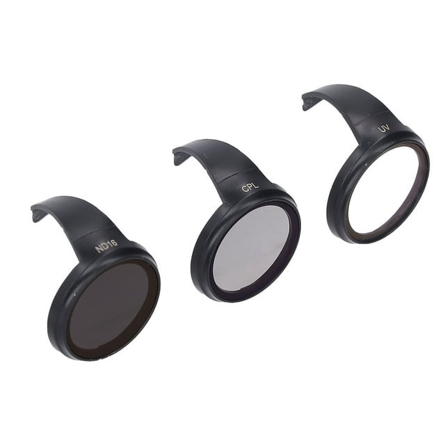 UV CPL ND16 Proteger el Filtro de Lentes, Imágenes hd a PrueBa de Agua 3pcs Dron UV Cpl Nd16 Filtro Conjunto de Filtro de Doble Cara Pulido Preciso Con Gancho Para Vuelo