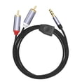 thumbnail image 1 of Cable auxiliar a RCA LJ zjcxin de 3,5 mm a cable de audio en Y RCA de 1,2 m, 1 of 7