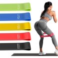 thumbnail image 1 of Bandas de ejercicio de bucle de resistencia Bandas de ejercicio para fitness en el hogar, estiramiento, entrenamiento de fuerza, fisioterapia, bandas elásticas de entrenamiento para mujeres, hombres y, 1 of 4